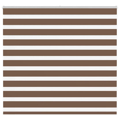 Zebra Blind Brown 155x100 cm Fabric Width 150.9 cm Polyester