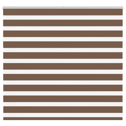 Zebra Blind Brown 155x100 cm Fabric Width 150.9 cm Polyester