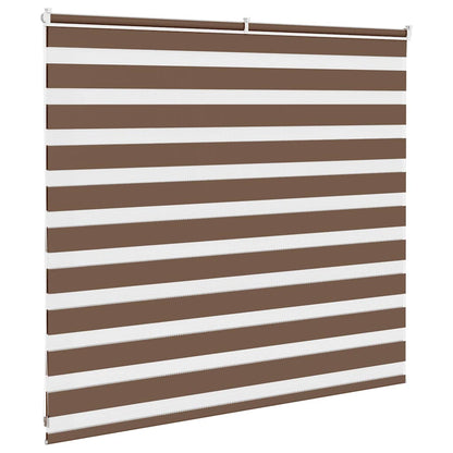 Zebra Blind Brown 155x100 cm Fabric Width 150.9 cm Polyester