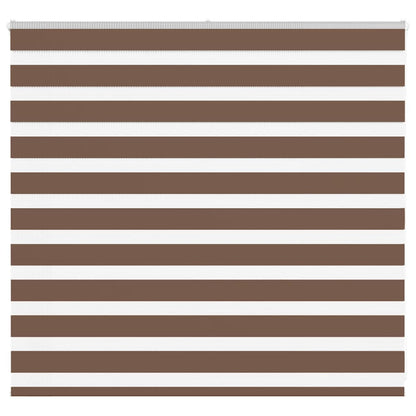 Zebra Blind Brown 160x100 cm Fabric Width 155.9 cm Polyester