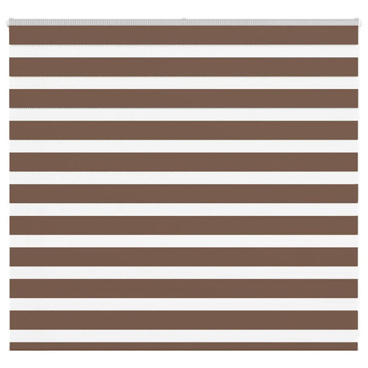 Zebra Blind Brown 165x100 cm Fabric Width 160.9 cm Polyester