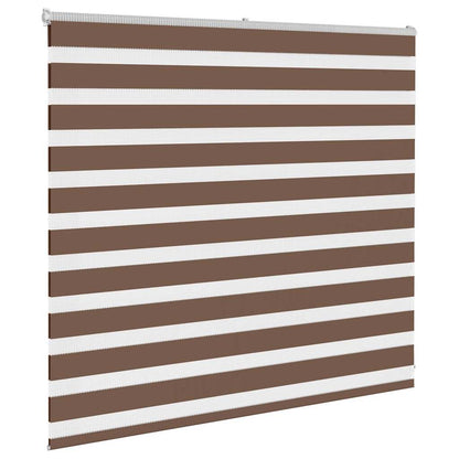 Zebra Blind Brown 165x100 cm Fabric Width 160.9 cm Polyester