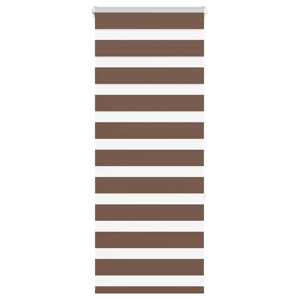 Zebra Blind Brown 60x150 cm Fabric Width 55.9 cm Polyester