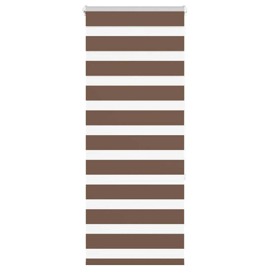 Zebra Blind Brown 60x150 cm Fabric Width 55.9 cm Polyester