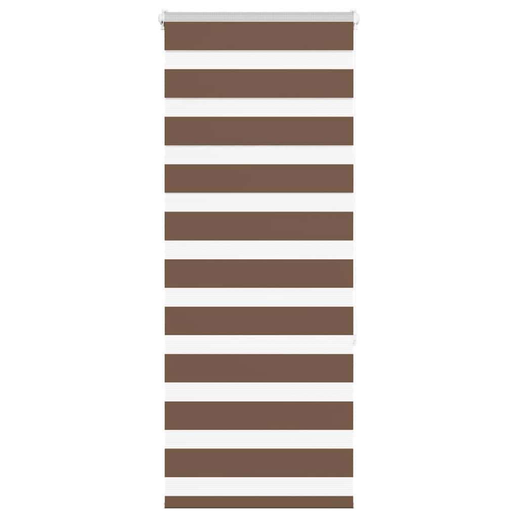 Zebra Blind Brown 65x150 cm Fabric Width 60.9 cm Polyester