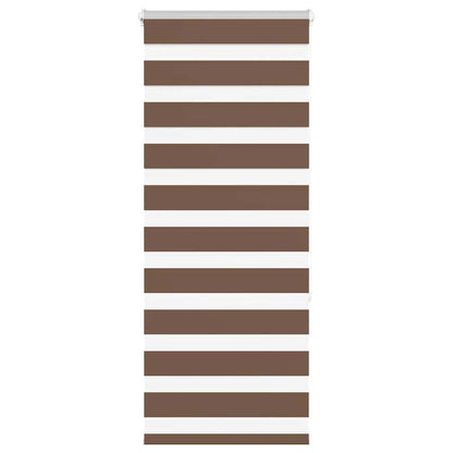 Zebra Blind Brown 65x150 cm Fabric Width 60.9 cm Polyester