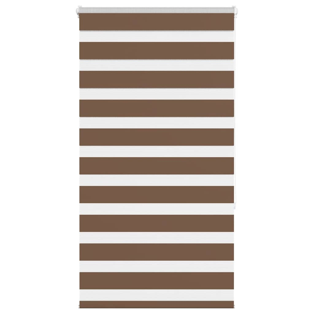 Zebra Blind Brown 70x150 cm Fabric Width 65.9 cm Polyester