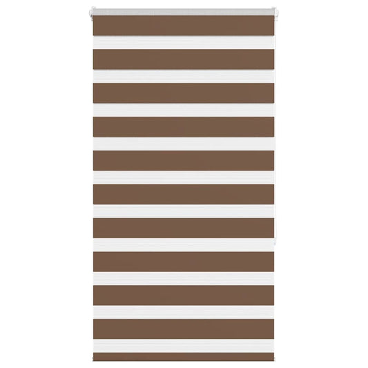 Zebra Blind Brown 70x150 cm Fabric Width 65.9 cm Polyester