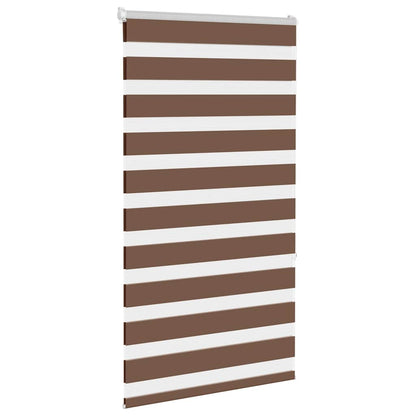 Zebra Blind Brown 70x150 cm Fabric Width 65.9 cm Polyester