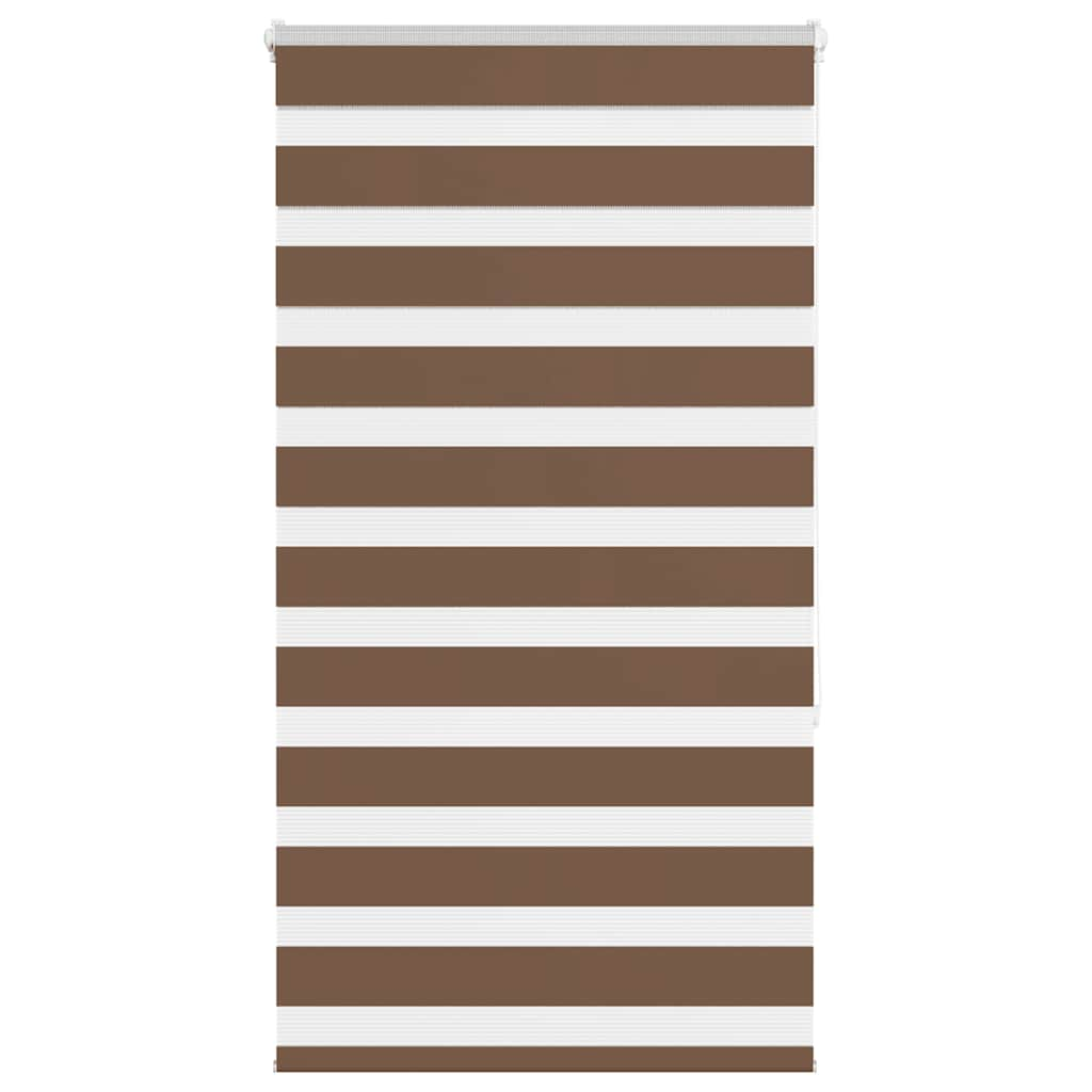 Zebra Blind Brown 75x150 cm Fabric Width 70.9 cm Polyester