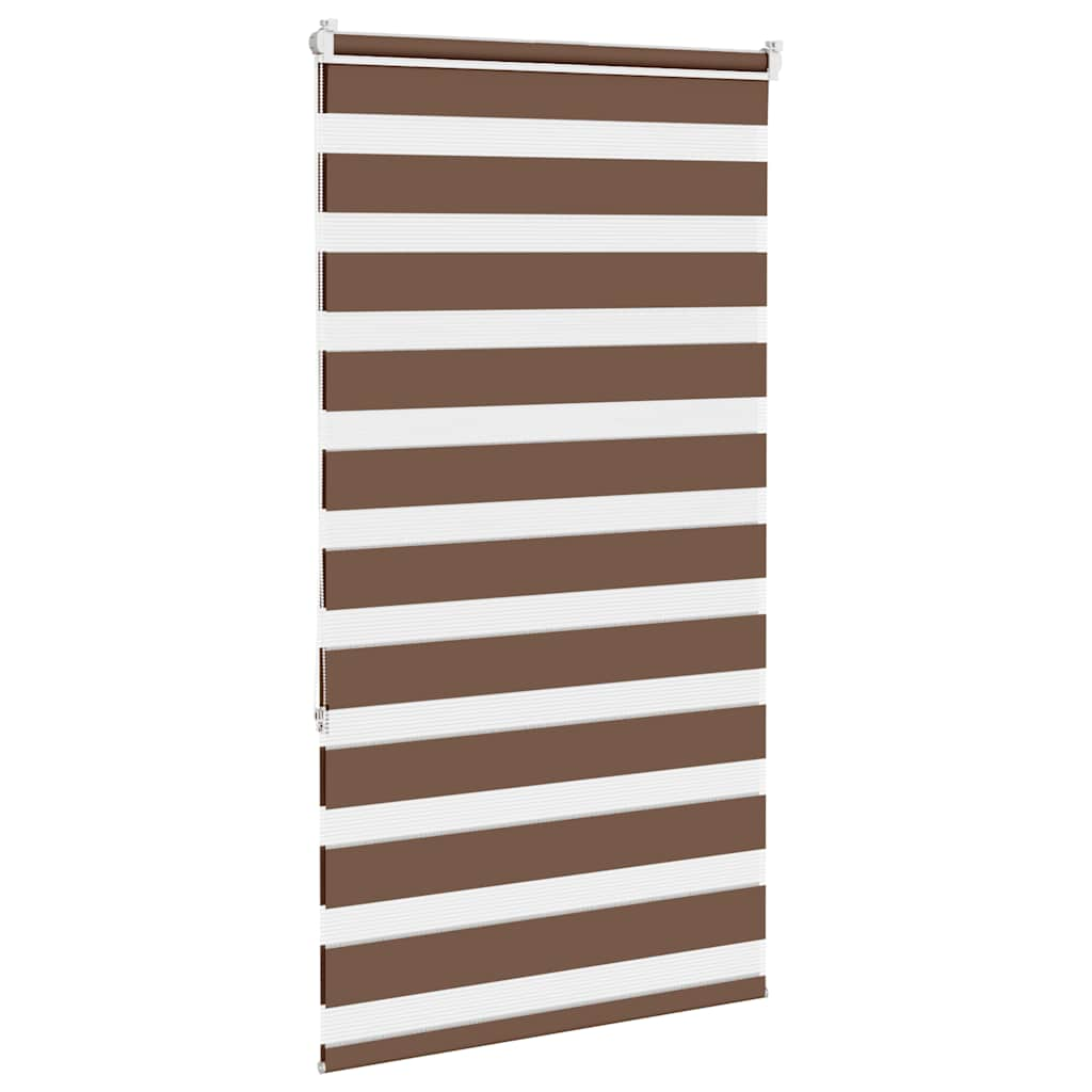 Zebra Blind Brown 75x150 cm Fabric Width 70.9 cm Polyester