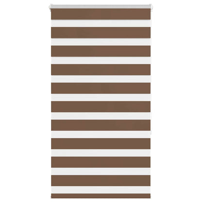 Zebra Blind Brown 80x150 cm Fabric Width 75.9 cm Polyester