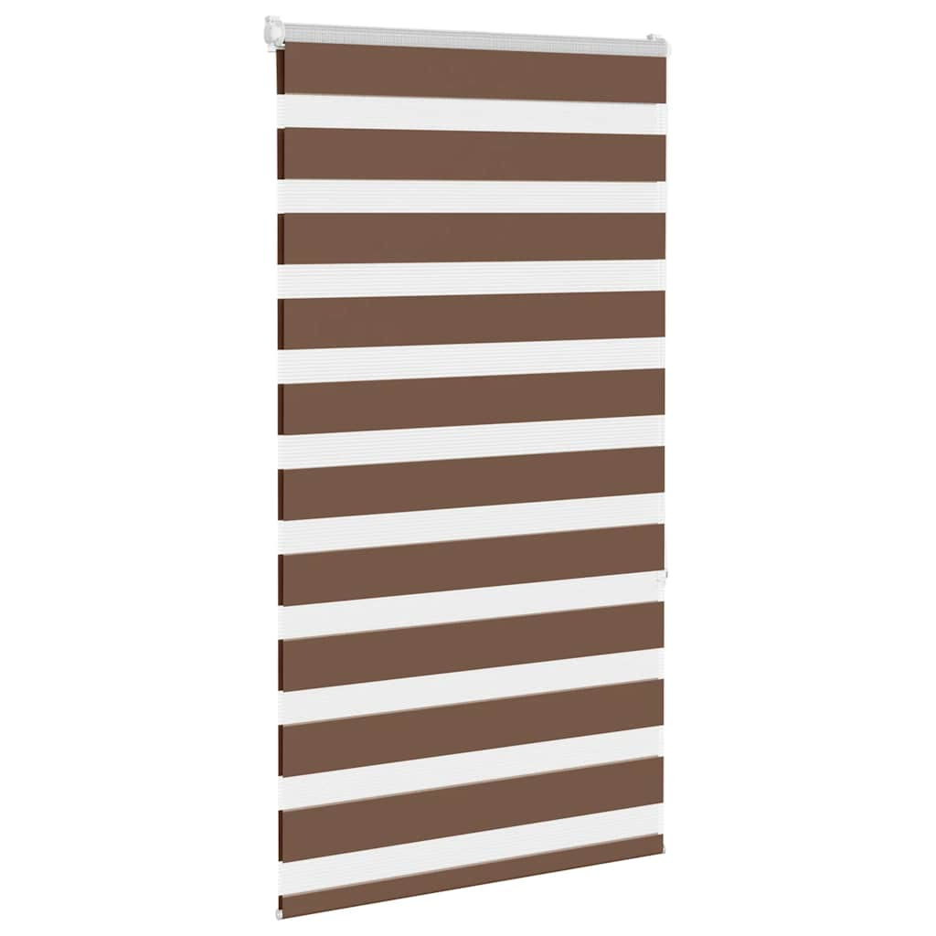 Zebra Blind Brown 80x150 cm Fabric Width 75.9 cm Polyester