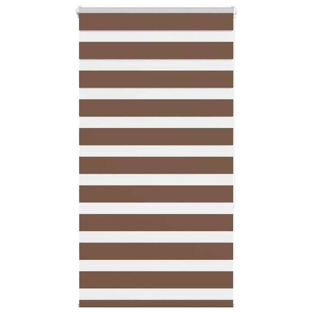 Zebra Blind Brown 90x150 cm Fabric Width 85.9 cm Polyester