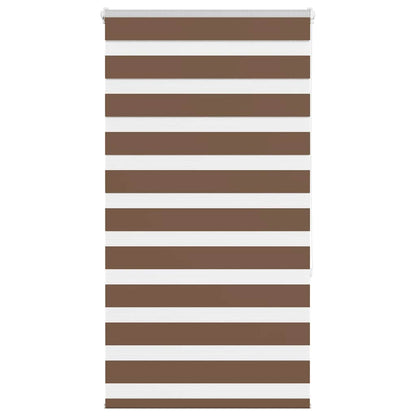 Zebra Blind Brown 90x150 cm Fabric Width 85.9 cm Polyester