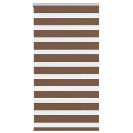 Zebra Blind Brown 90x150 cm Fabric Width 85.9 cm Polyester