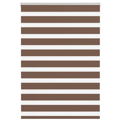 Zebra Blind Brown 100x150 cm Fabric Width 95.9 cm Polyester