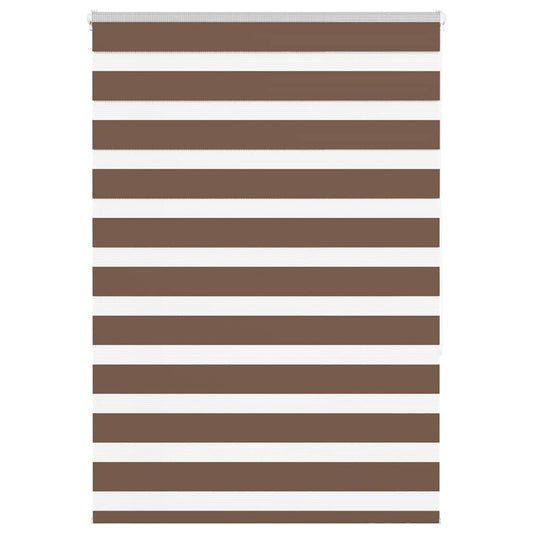 Zebra Blind Brown 100x150 cm Fabric Width 95.9 cm Polyester