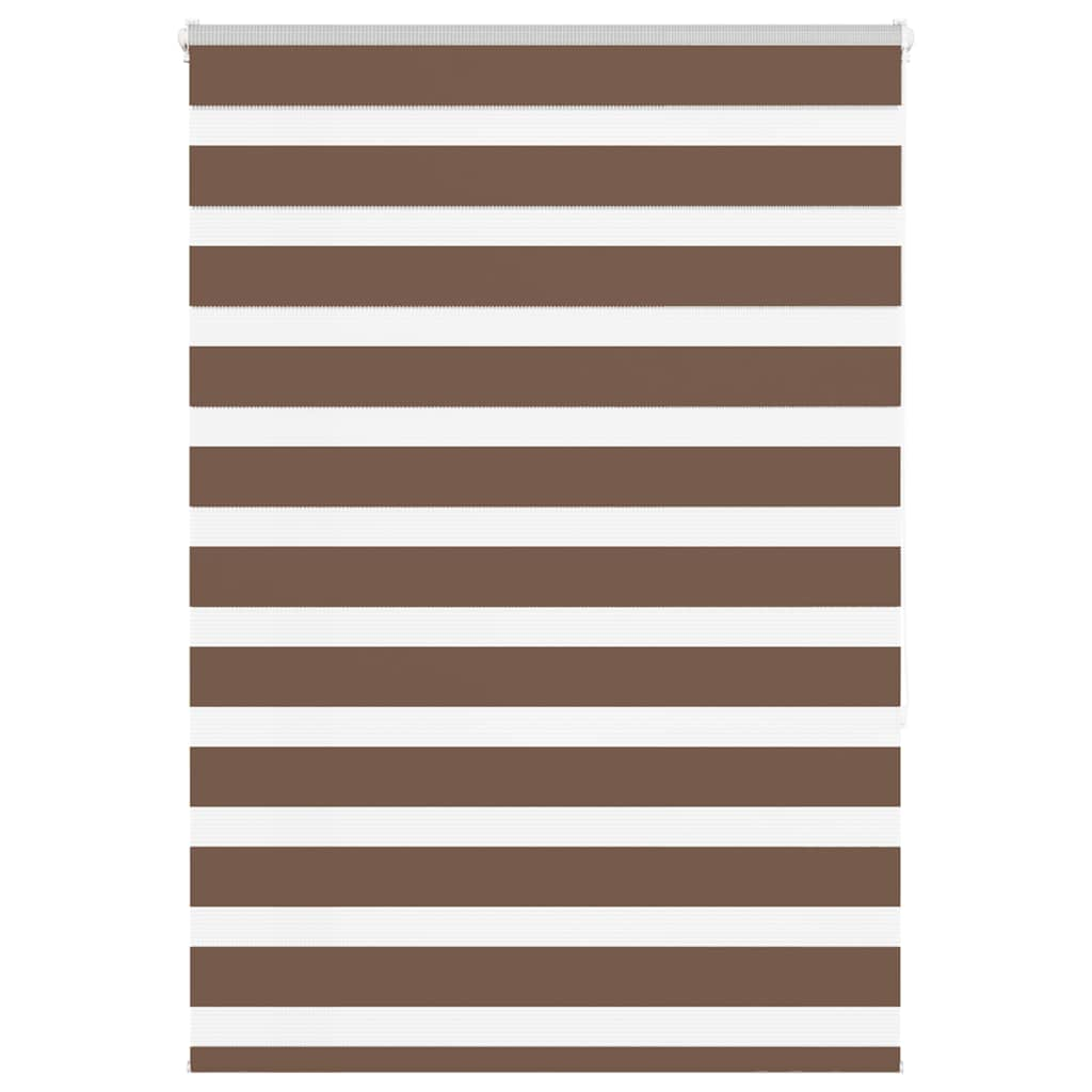 Zebra Blind Brown 115x150 cm Fabric Width 110.9 cm Polyester