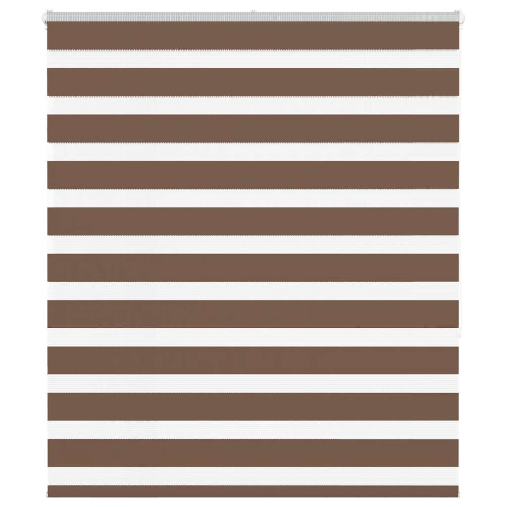 Zebra Blind Brown 125x150 cm Fabric Width 120.9 cm Polyester