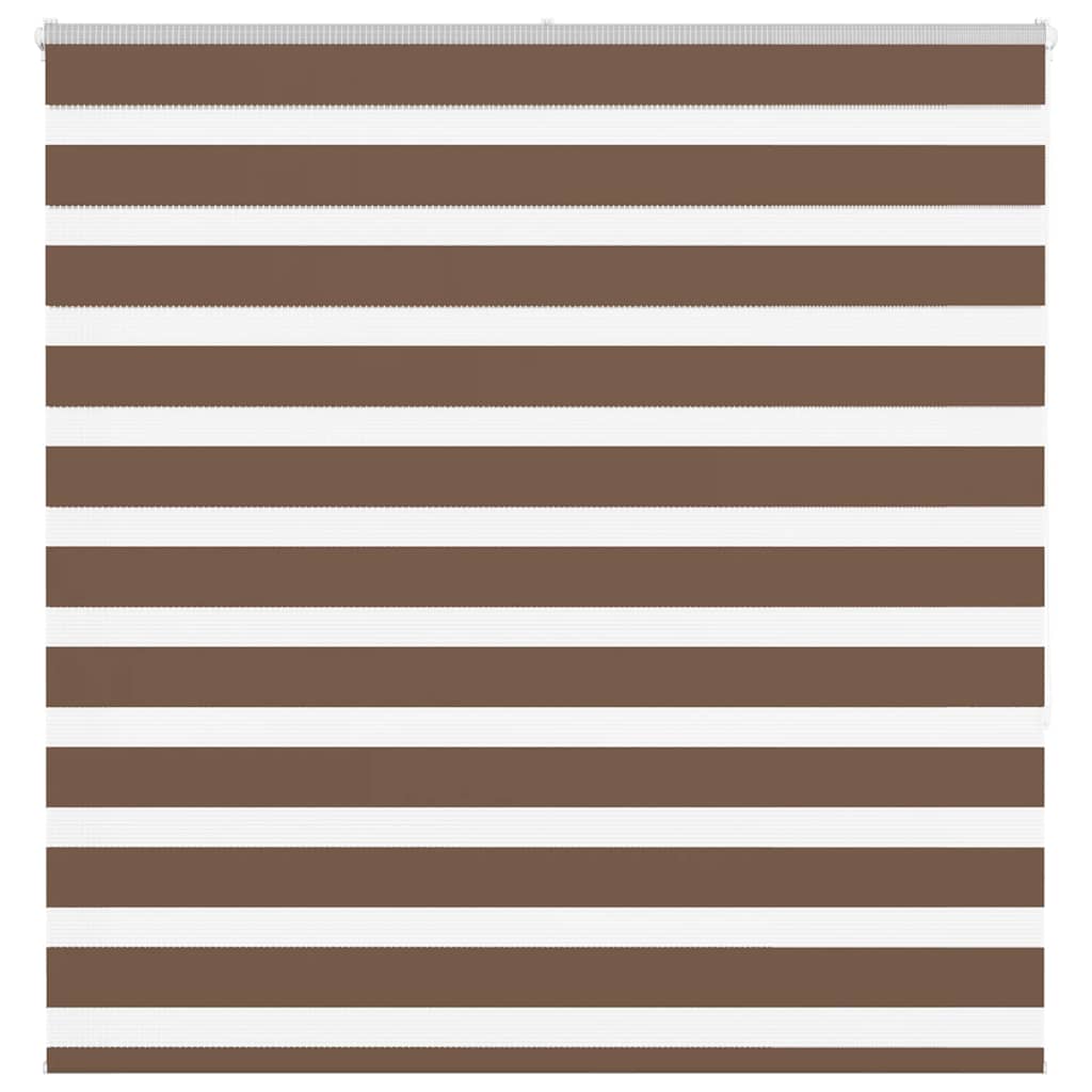 Zebra Blind Brown 140x150 cm Fabric Width 135.9 cm Polyester