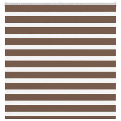 Zebra Blind Brown 140x150 cm Fabric Width 135.9 cm Polyester