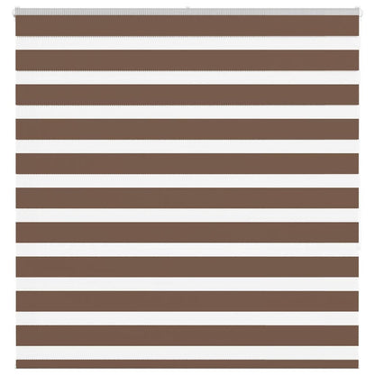 Zebra Blind Brown 145x150 cm Fabric Width 140.9 cm Polyester