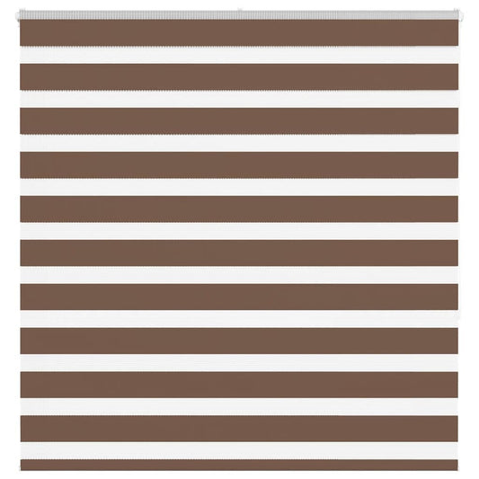 Zebra Blind Brown 145x150 cm Fabric Width 140.9 cm Polyester