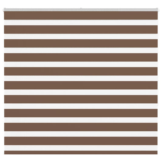 Zebra Blind Brown 155x150 cm Fabric Width 150.9 cm Polyester