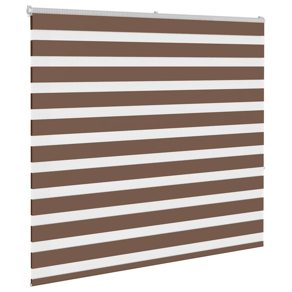 Zebra Blind Brown 155x150 cm Fabric Width 150.9 cm Polyester