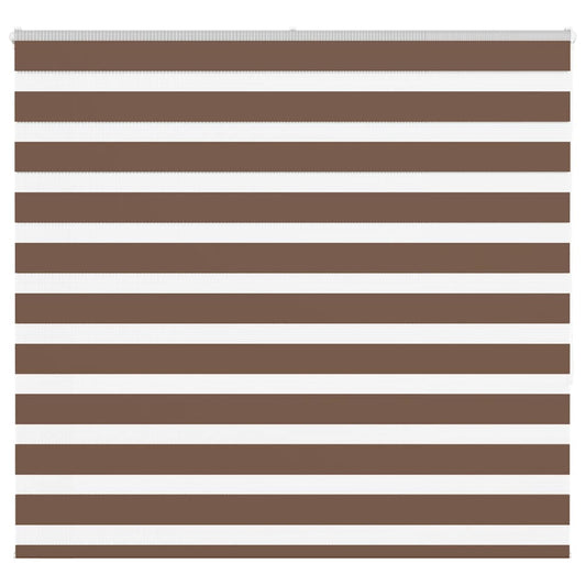 Zebra Blind Brown 160x150 cm Fabric Width 155.9 cm Polyester