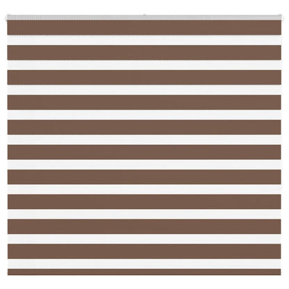 Zebra Blind Brown 165x150 cm Fabric Width 160.9 cm Polyester