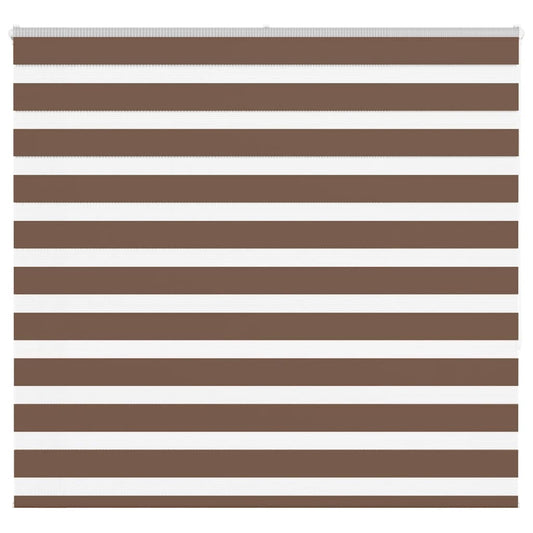 Zebra Blind Brown 165x150 cm Fabric Width 160.9 cm Polyester