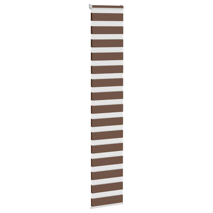 Zebra Blind Brown 50x200 cm Fabric Width 45.9 cm Polyester