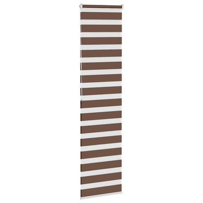 Zebra Blind Brown 55x200 cm Fabric Width 50.9 cm Polyester