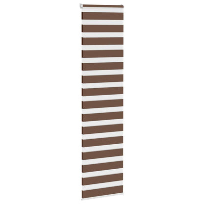 Zebra Blind Brown 65x200 cm Fabric Width 60.9 cm Polyester