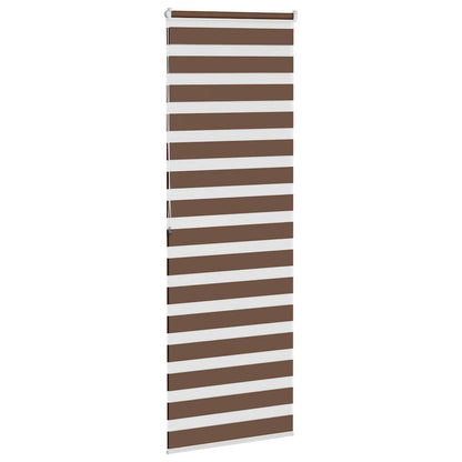 Zebra Blind Brown 70x200 cm Fabric Width 65.9 cm Polyester