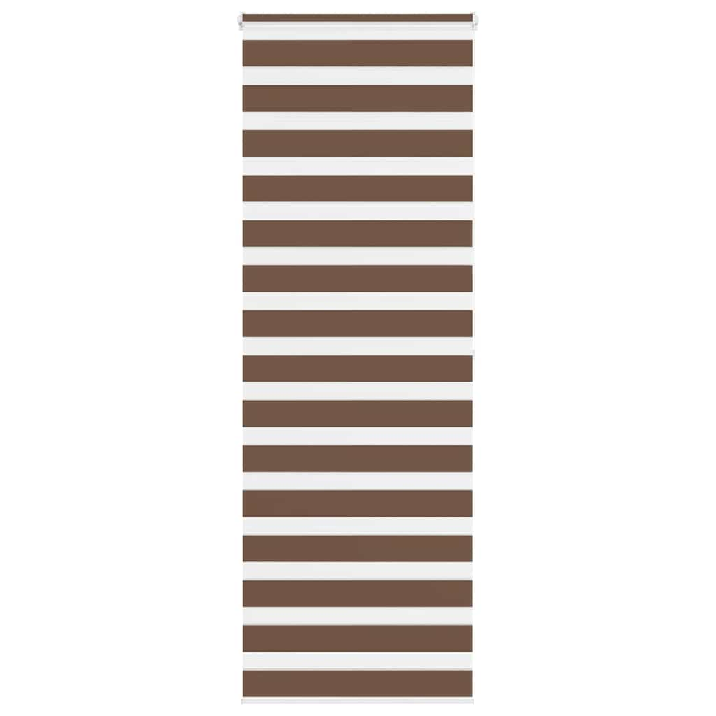 Zebra Blind Brown 75x200 cm Fabric Width 70.9 cm Polyester