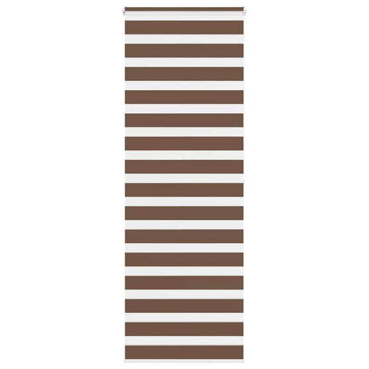 Zebra Blind Brown 75x200 cm Fabric Width 70.9 cm Polyester