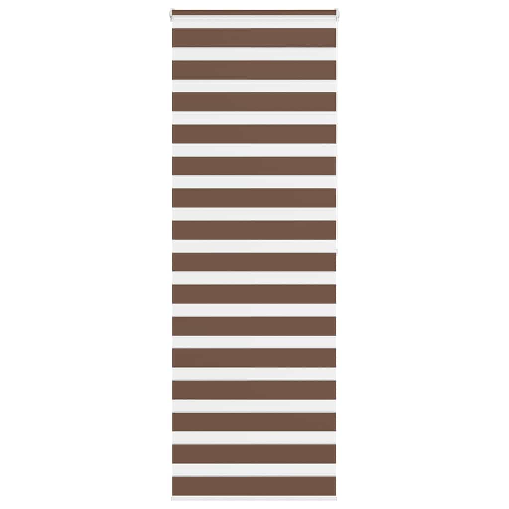 Zebra Blind Brown 90x200 cm Fabric Width 85.9 cm Polyester