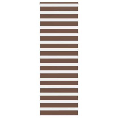 Zebra Blind Brown 90x200 cm Fabric Width 85.9 cm Polyester