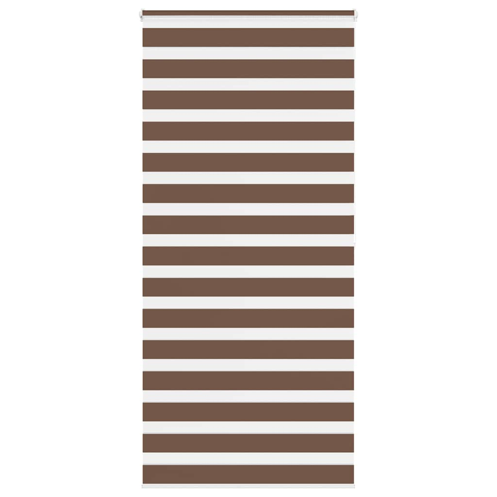 Zebra Blind Brown 95x200 cm Fabric Width 90.9 cm Polyester