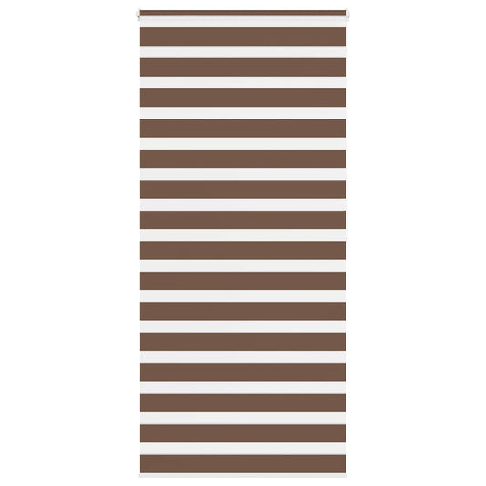 Zebra Blind Brown 95x200 cm Fabric Width 90.9 cm Polyester