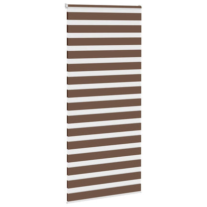 Zebra Blind Brown 100x200 cm Fabric Width 95.9 cm Polyester