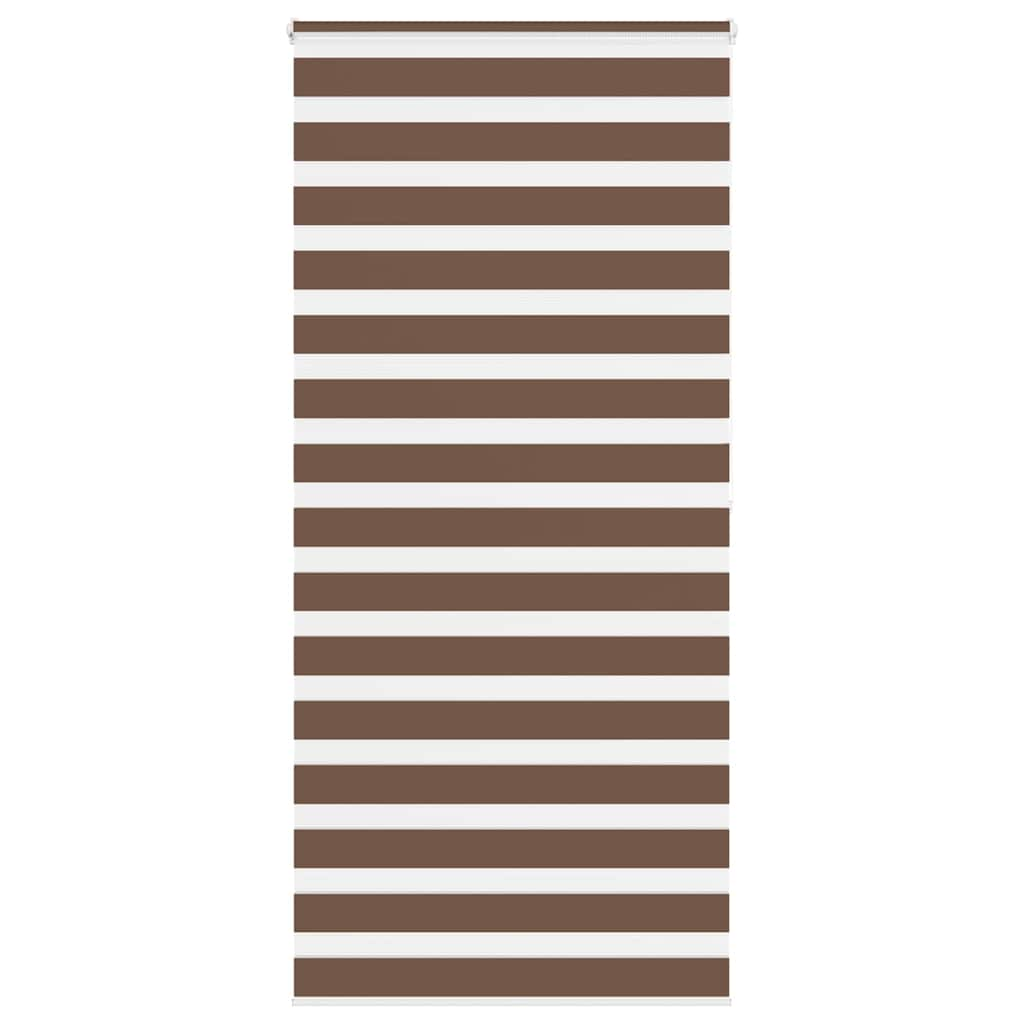 Zebra Blind Brown 105x200 cm Fabric Width 100.9 cm Polyester