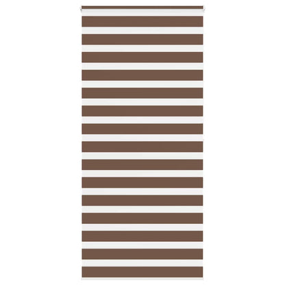 Zebra Blind Brown 105x200 cm Fabric Width 100.9 cm Polyester