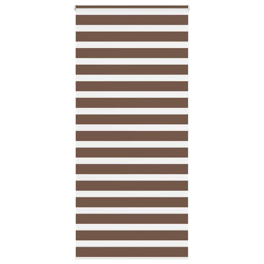 Zebra Blind Brown 105x200 cm Fabric Width 100.9 cm Polyester