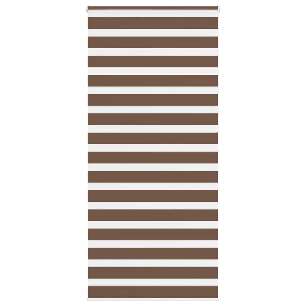 Zebra Blind Brown 115x200 cm Fabric Width 110.9 cm Polyester