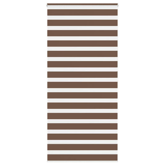 Zebra Blind Brown 115x200 cm Fabric Width 110.9 cm Polyester