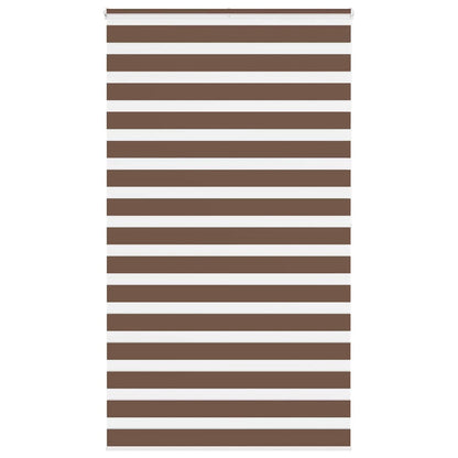 Zebra Blind Brown 120x200 cm Fabric Width 115.9 cm Polyester